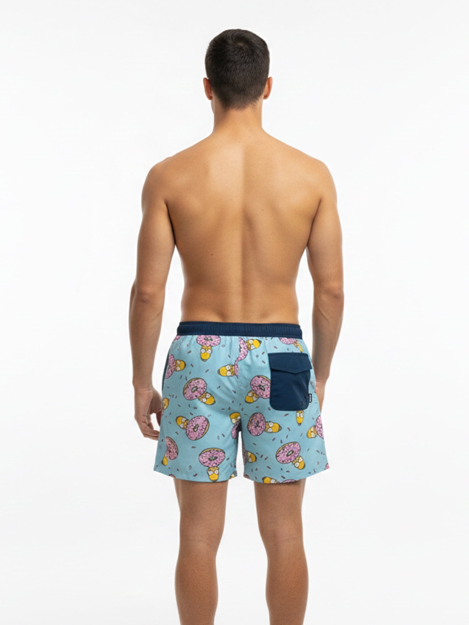 Neff Men's and Big Men's The Simpsons Print Swim Trunks, Sizes S-3XL