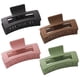 thumbnail image 1 of Hair Claw Clips, 3.46 Matte Hair Clips, Nonslip Hair Jaw Clips, Jumbo Square Strong Hold Claw Clips For Thick Hair, 4 Pcs Hair Styling Accessories, 1 of 5