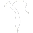 thumbnail image 2 of Collar Kendra Scott con Colgante de Cruz de Cristal en Rodio, 2 of 4