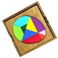 thumbnail image 1 of 2xwooden para niños Educación temprana de la forma temprana Geometría de juguetes Regalo de rompecabezas 4 piezas, 1 of 8