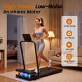 thumbnail image 5 of Yagud Walking Pad Treadmill with Handle Bar & 4% Incline, Foldable Portable Treadmill for Running, Small Under Desk Treadmill for Home, Black, 5 of 15