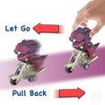 thumbnail image 4 of BINGLI 1Pc Dinosaur Pull Back Car Toys Dinosaur Toy Cars Friction Powered Motorcycle Game and Mon‘ster Din’o Toys for Boys Age 3 4 5 6 7, 4 of 5