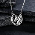 thumbnail image 3 of XATENJE Horse Necklace 925 Sterling Silver Horseshoe Pendant Necklace Horse Jewelry for Horse Lovers, 3 of 6