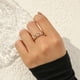 thumbnail image 3 of Mujeres Anillo Abierto Ajustable Cadena de Eslabones Anillos Día de San Valentín Presente, 3 of 4