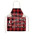 thumbnail image 1 of Veeogra Clearance,Apron,Kitchen Essentials,Christmas Kitchen Cooking Aprons Plaid Aprons Adjustable Buffalo Plaid Baking Apron,Home Essentials, 1 of 7