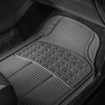 thumbnail image 3 of FH Group Universal Fit Trimmable Rubber Car Floor Mats with Trunk Cargo Liner for Car, Sedan, SUV, Truck - Full Set Gray, 3 of 7