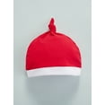 thumbnail image 5 of Qiylii Baby Christmas Romper, Color Block Long Sleeve O-Neck Jumpsuit + Cap, 5 of 8