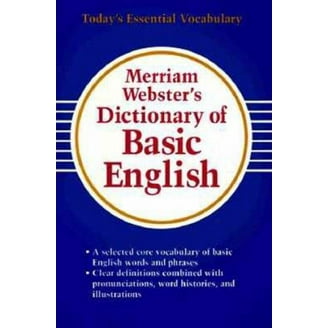WEBSTER’S ESSENTIAL ENGLISH DICTIONARY Merriam-Webster's Essential Learner's English Dictionary - For ESL