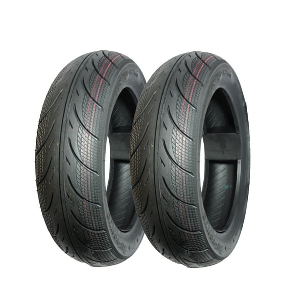 5A Tokyo 3.50-10 Scooter Tubeless TIRE SET Front/Rear Motorcycle/Moped Fit 10 "