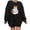 Black, variant on Womens Oversized Sweatshirts Vintage Halloween Ghost Bow Pumpkin Graphic Crew Neck Long Sleeve Pullover Streetwear Party Top Fall Winter Oversized Sweatshirts Black L