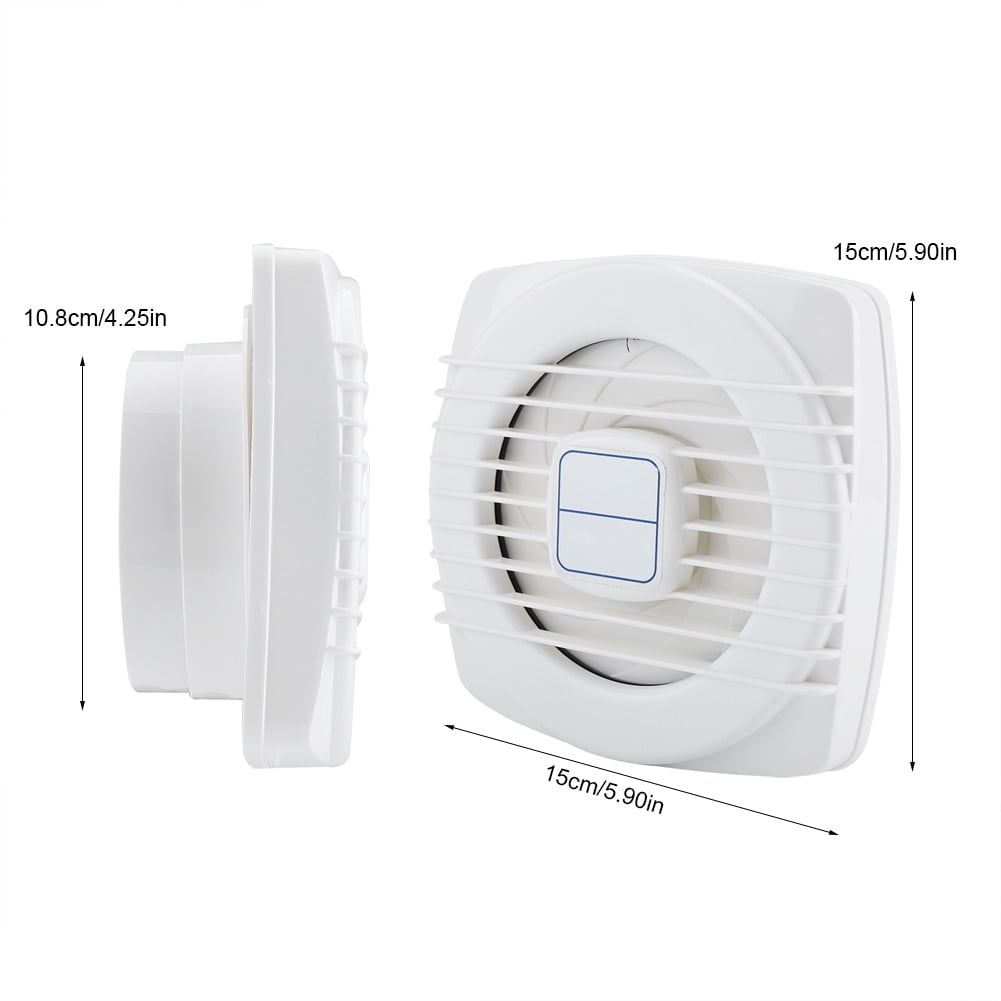 4in Wall Mounted Mini Ventilation Exhaust Fan for Toilet Kitchen Bathroom Window Ceiling 220V