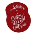 thumbnail image 1 of Inkdotpot Silver Foil Paper Hang Tags Baby It's Cold Outside Baby Shower Favor Tags 50 Pieces, 1 of 7