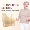 thumbnail image 3 of Urintroduce Bra, Emily Charm Bra, Moona Bra para personas mayores, sujetador transpirable con cierre frontal para personas mayores, sujetadores con cierre frontal, 3 of 7