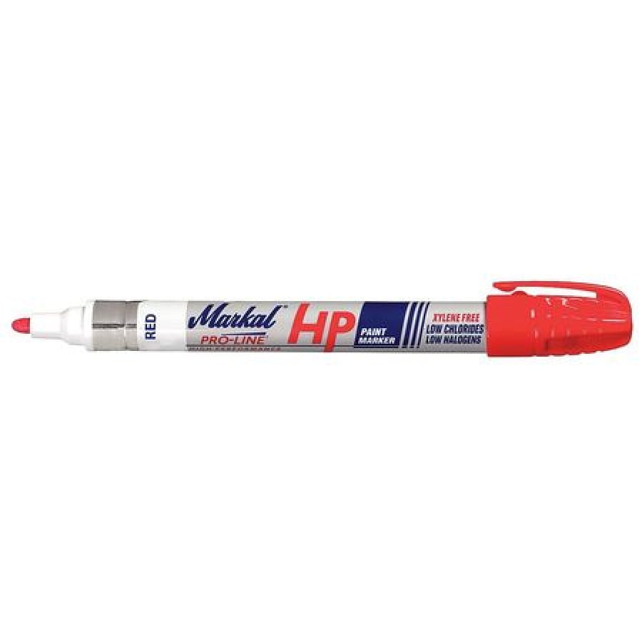 MARKAL 96962 ProLine Paint Marker, Medium Tip, Red, Tip Size 1/8 in