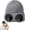 Gray, variant on Boggle Beanie, Double-Layer Thermal Fleece Design, Integrated Visor and Helmet Design, Foldable and Flexible to Wear, Highly Elastic and Machine-Washable, Suitable for Outdoor Use