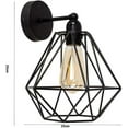 thumbnail image 4 of Wall Lights, E26 Industrial Cage Wall Lamp, Vintage Edison Wall Sconce Loft Style with Metal Shade for Bedroom Cafe Bar Restaurant Office,Gold, 4 of 4