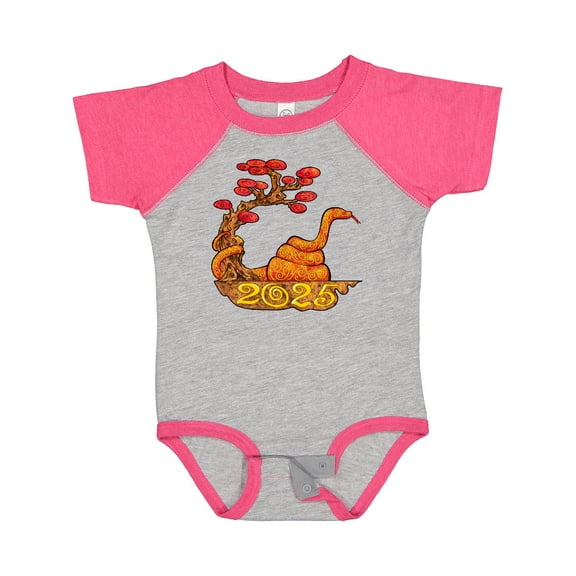 Inktastic 2025 Year of the Snake New Years Boys or Girls Baby Bodysuit