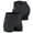 Black, variant on Men's High Waisted Compression Workout Shorts with Pockets Breathable 3" Running Shorts for Gym Yoga & Fitness Training Black L