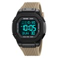 thumbnail image 2 of SKMEI Men's Digital Watch, Silicone Band Outdoor Sport with Dual Time, Stopwatch, Alarm, Countdown and EL Backlight, Cool Style for Sports, 2 of 5