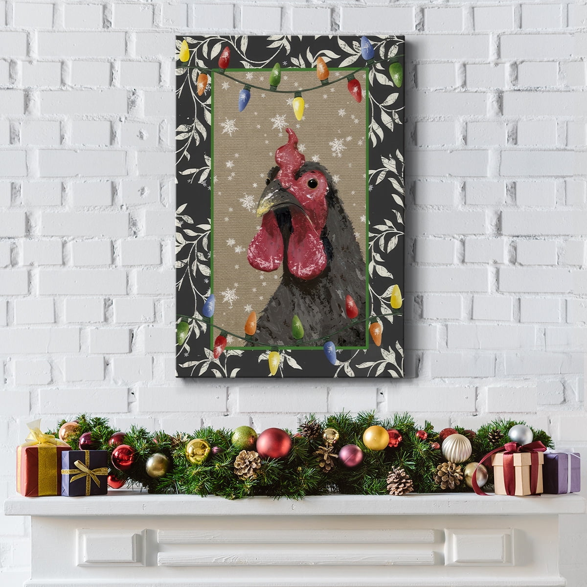 County Christmas Farm IV- Gallery Wrapped Canvas