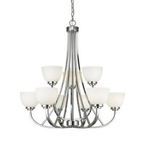 9 Light Chandelier in Traditional Style 31 inches Wide By 32.25 inches High-Chrome Finish Bailey Street Home 372-Bel-2020028