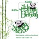 thumbnail image 3 of Topper para pastel Qertesl Panda Feliz Cumpleaños 13 x 16 cm, 3 of 6