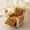 Brown, variant on Plush Recliner Chair Cover, Shaggy Anti-Slip Slipcover for Recliners, Soft Faux Fur Furniture Protector for Pets, Kids, Dogs, Easy Fit & Machine Washable