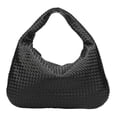 thumbnail image 1 of 626 [Tamaño Grande] Bolso Gran Capacidad Bolso Mano Informal Crescent Bolso Tejido Bolso para Las Axilas (Negro), 1 of 9