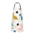 thumbnail image 2 of Naloa Cute Dinosaurs Apron Kitchen Aprons with Pockets for Women Men Chef, 2 of 8