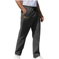 thumbnail image 2 of Mlzmgr Pants for Men Drawstring Elastic Waist Pants with Pockets Loose Fitted Casual Trousers M-4XL, 2 of 6