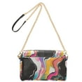 thumbnail image 2 of FORMRS Women Crossbody Purse with Chain Strap Vegan Leather Shoulder Handbag, Colorful Black, 2 of 7