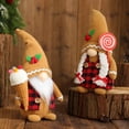 thumbnail image 4 of Gingerbread Man Gnome Table Decoration, Christmas Decoration(2Pcs), 4 of 4