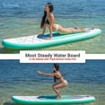 thumbnail image 6 of SereneLife Inflatable Stand Up Paddle Board - Wide Stable Design, Non-Slip Deck for Adults & Youth with Premium Paddle Board Accessories: Carry Bag, Dual Action Pump, Paddle, Ankle Leash - 10', 6 of 9