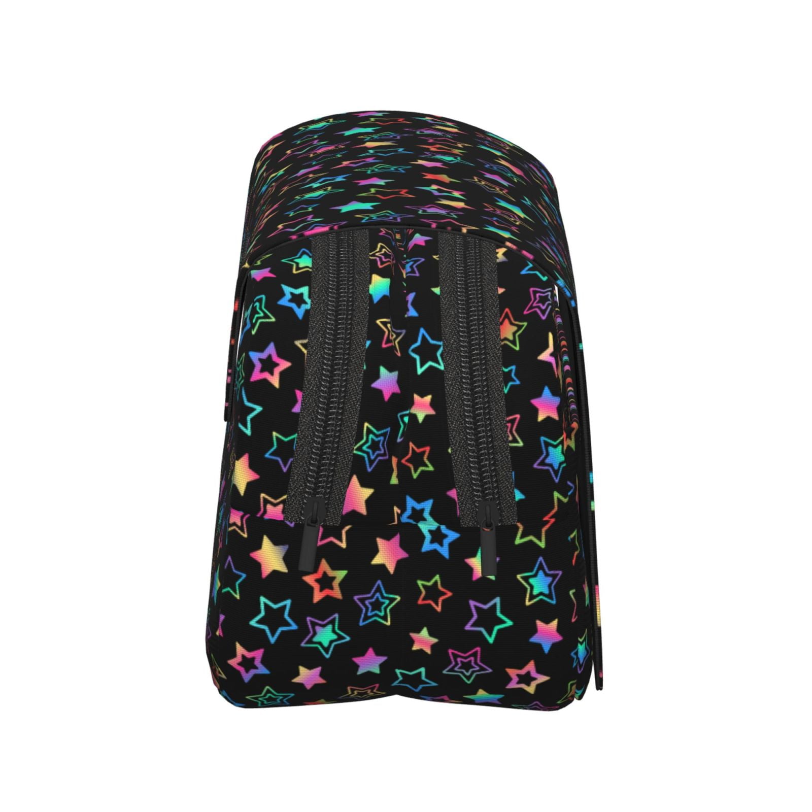 Rateoe Multi-Colored Stars Pattern Double Clamshell Pen Case, Storage Organizer with Two Zipper Compartments– Holds Up to 50 Pencils & Pens