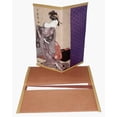 thumbnail image 2 of Set/2 Japanese Rice Paper Wallet/Checkbook Cover Lady/Cat Design Gift Box Included, 2 of 3