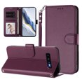 thumbnail image 3 of Funda Cartera GANGXUN para Samsung Galaxy S10 Plus – Cierre Magnético, Protección RFID, Correa Desmontable, Compatible con Carga Inalámbrica, 3 of 6