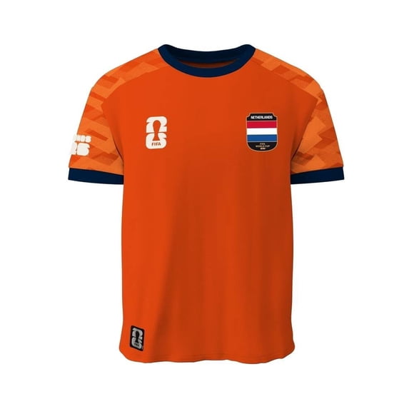 Playera Fexpro FIFA Fifa Jersey Host country Naranja Escudo Holanda Talla M