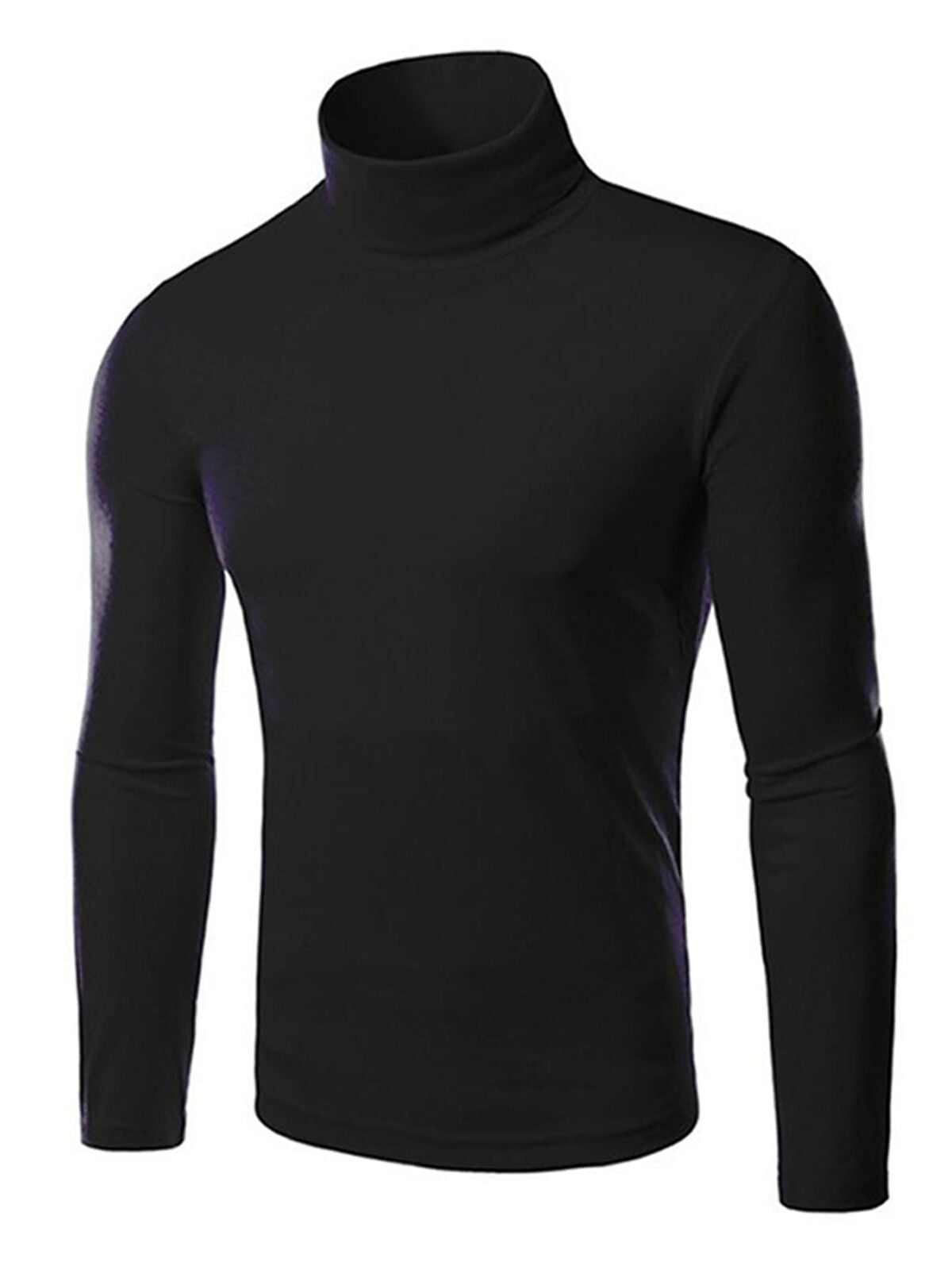 Men Autumn Winter Warm Thermal Underwear Long Sleeve Turtleneck Shirt ...