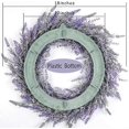 thumbnail image 2 of 18" Artificial Lavender Wreaths Fake Lavender Flower Wreath for Front Door Farmhouse Wreath Welcome Door Wreath for Summer Hanging Wall Window Decor, 2 of 5