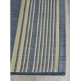 thumbnail image 2 of Fab Habitat Flat Woven Outdoor Rug - Waterproof, Easy to Clean, Stain Resistant - Premium Polypropylene Yarn - Striped - Large Patio, Deck, Sunroom - Newport Stripe - Blue - 7ft 9in x 10ft 9in, 2 of 5