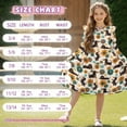 thumbnail image 6 of FKELYI Bohemian Flower Dachshund Dog Print Long Sleeve Dress Girls Tiered Swing Pleated Twirly Dress Spring Fall Pactchwork Sundress A-Line Flowy Casual Dresses, 11-12 Y, 6 of 6