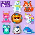 thumbnail image 2 of Kit de costura EZCRA 8 en 1 para niños, kits de manualidades de 4 a 8 años con pegatinas, 2 of 7
