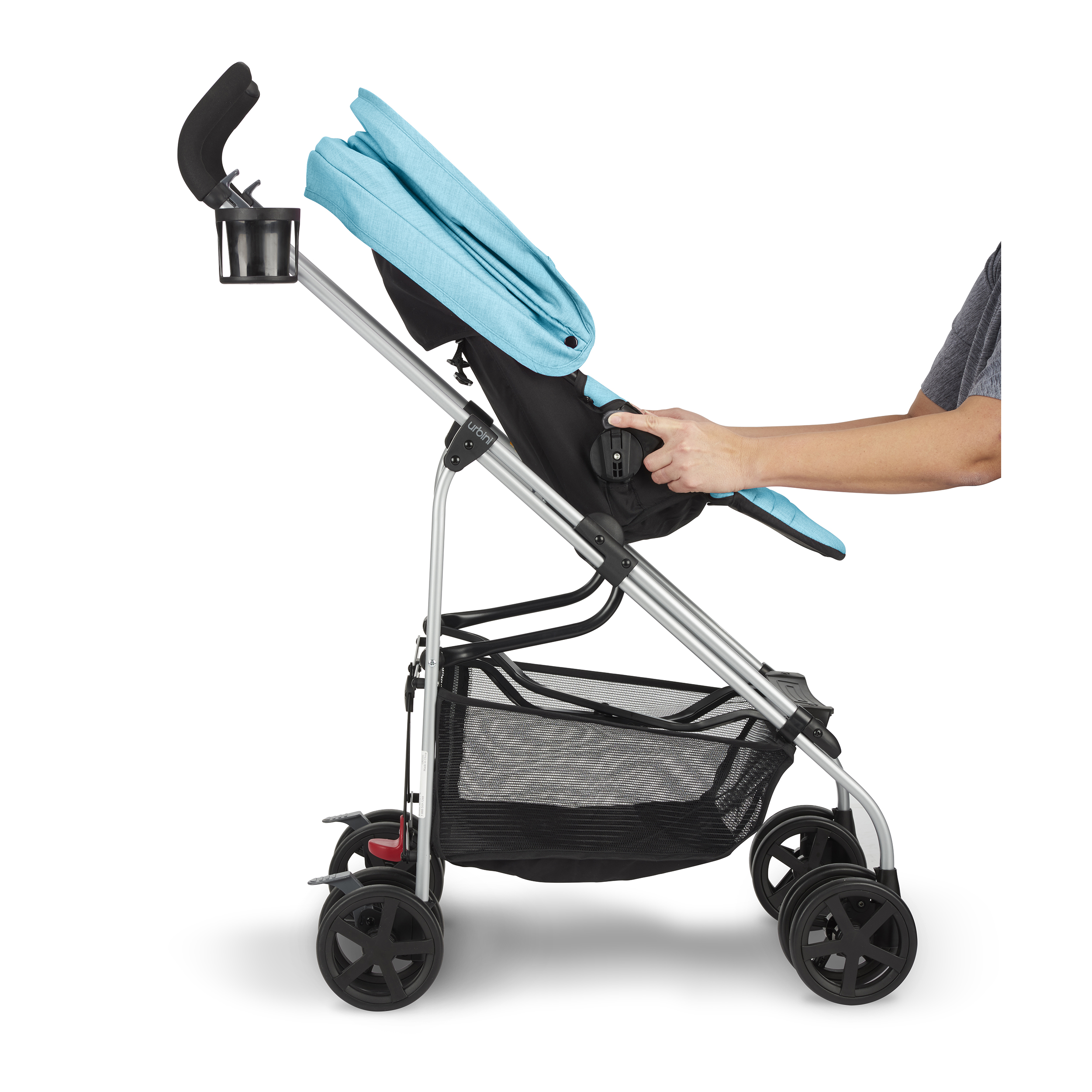 Urbini Reversi Standard Stroller, Solid Print Blueberry Fizz - image 2 of 13