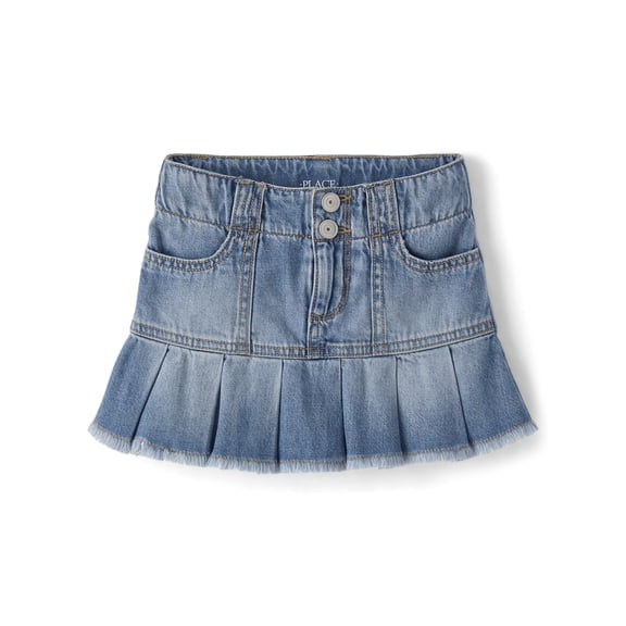 The Children's Place Girls Pleated Denim Skort, Sizes 4-16