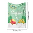 thumbnail image 4 of Taotanxi Flannel Easter Throw Blanket, 30x50 Yellow Rabbit Egg, Soft Cozy Fuzzy Plush Fleece Blanket for Couch Sofa Bed, Spring Holiday Decorative Throw, Lightweight Breathable Warm, 4 of 7