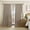 Linen, variant on Elrene Home Fashions Sawyer Windowpane Plaid Blackout Window Curtain, Taupe, 52" x 84"