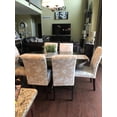 thumbnail image 5 of Set of 6 Dining Chair Covers, Stretch Spandex Dining Room Protector Slipcovers (Champagne Shadow), 5 of 6