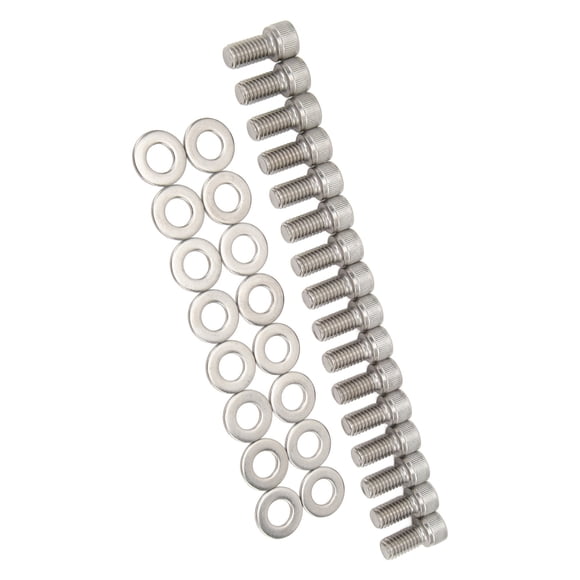 Cylinder Head Set, Rust Proof 16PCS Cylinder Set High Temperature Resistance for Small Block SBF 260 289 Engines