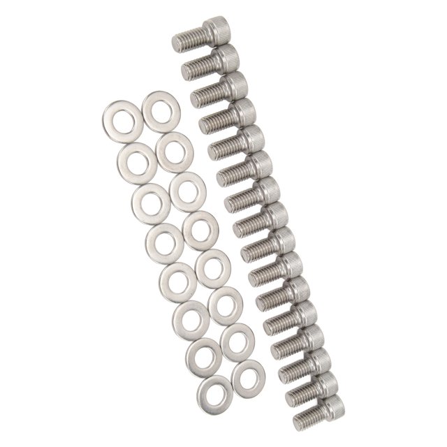 Cylinder Head Set, Rust Proof 16PCS Cylinder Set High Temperature Resistance for Small Block SBF 260 289 Engines