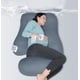 thumbnail image 1 of Almohada de embarazo MOON PARK en forma de U para todo el cuerpo, gris, con funda, 1 of 7